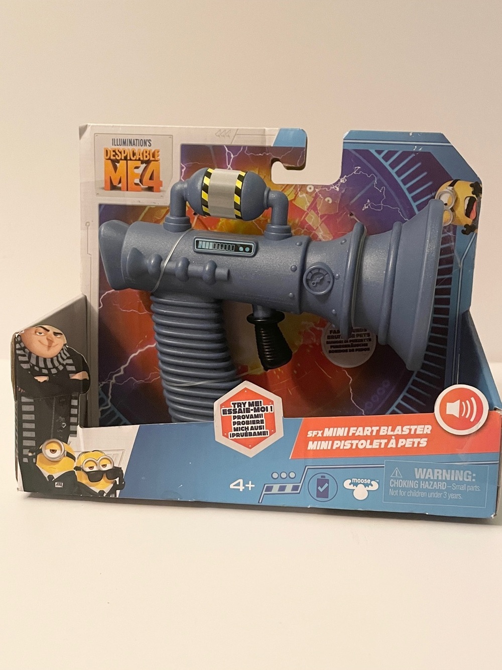 Despicable Me 4 SFX Mini Fart Blaster Minions Toy NIB Moose Toys
